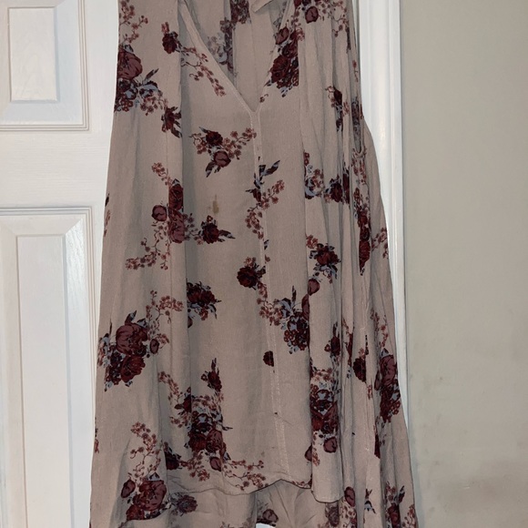 Free People Floral Hi-Lo Dress or Top, Size Small Petite - Picture 3 of 4